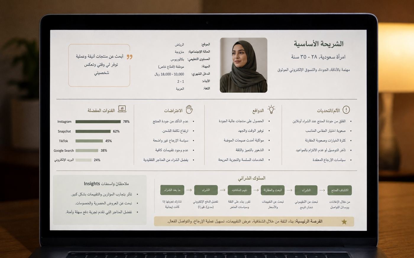 تحليل الجمهور المستهدف وبناء الشخصية الشرائية